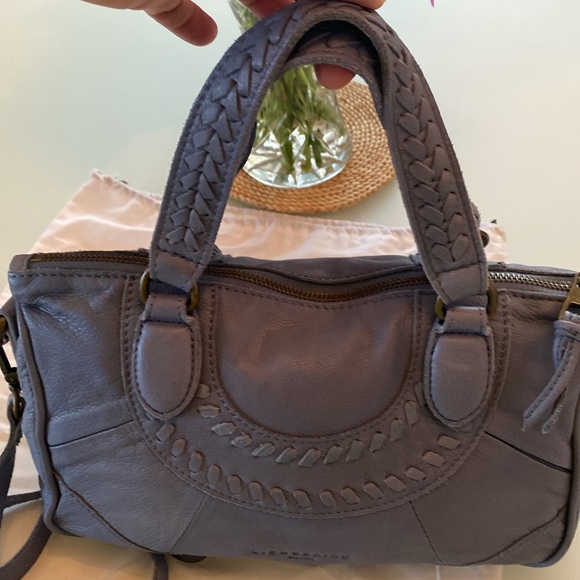 Liebeskind periwinkle blue leather Crossbody - Picture 6 of 9